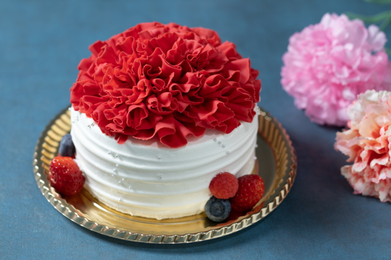 【母の日Gift2023】赤色のカーネーションがモチーフのショートケーキなど、4種類を販売