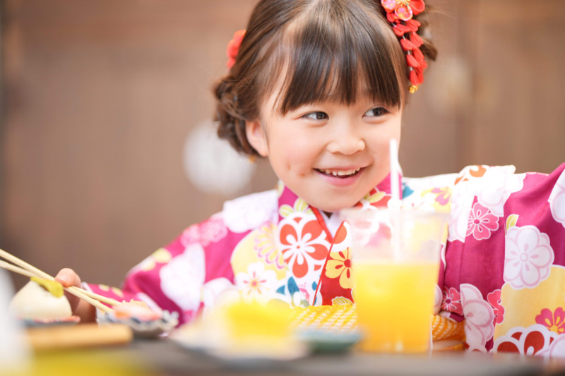 千歳飴プレゼント付き「七五三」個室お祝い会席プラン